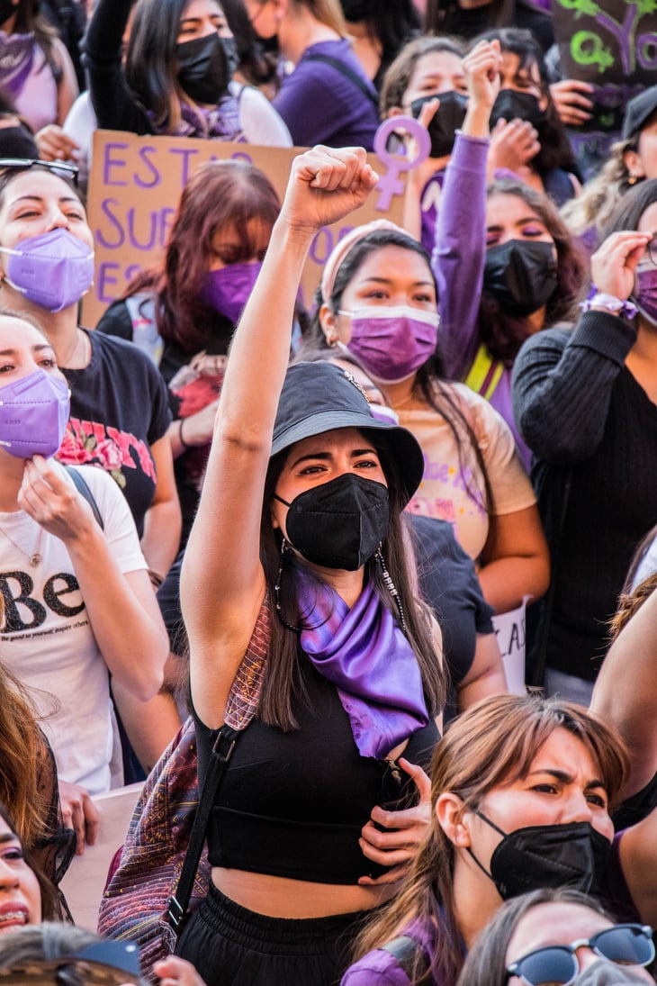 Crowd of Female Protesters